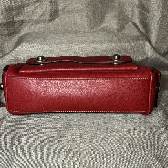 🔥 SALE! MARC JACOBS Red Leather Shoulder Bag Preppy - Picture 8 of 14